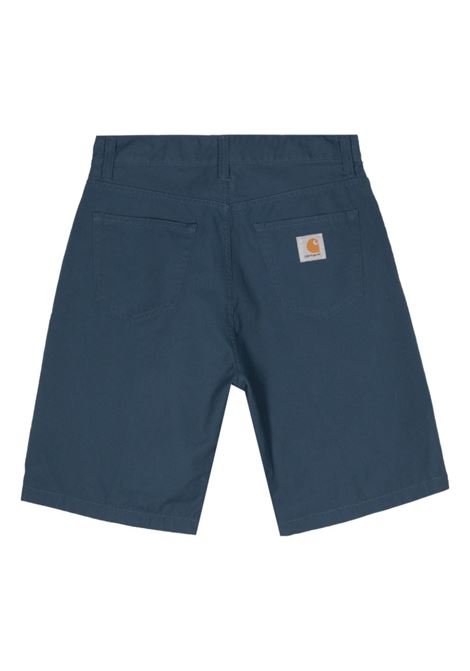bermuda landon uomo blu in cotone CARHARTT WIP | I033280E9.02